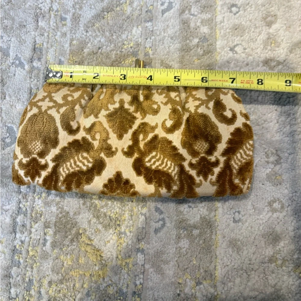 Vintage Tano Mid-century Chenille Tapestry Clutch